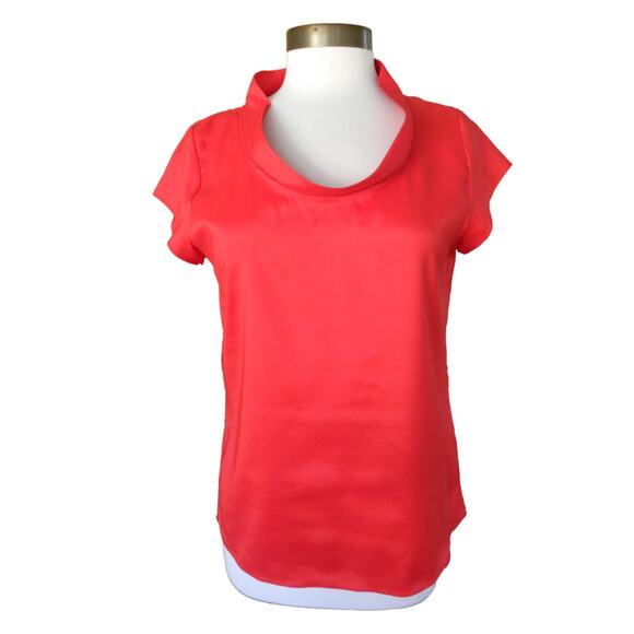 Barney's New York Red Blouse Top Size Small - Picture 1 of 8